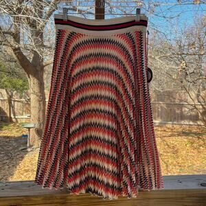 Eva Franco Valeria Skirt In Heartthrob Stripe Size 8. NEW